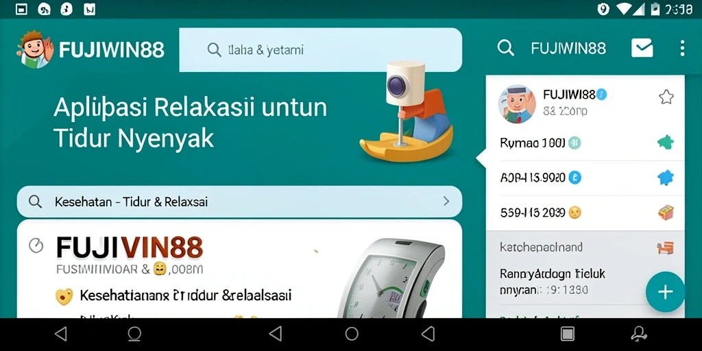 Tampilan antarmuka FUJIWIN88 yang menenangkan untuk tidur lebih baik.