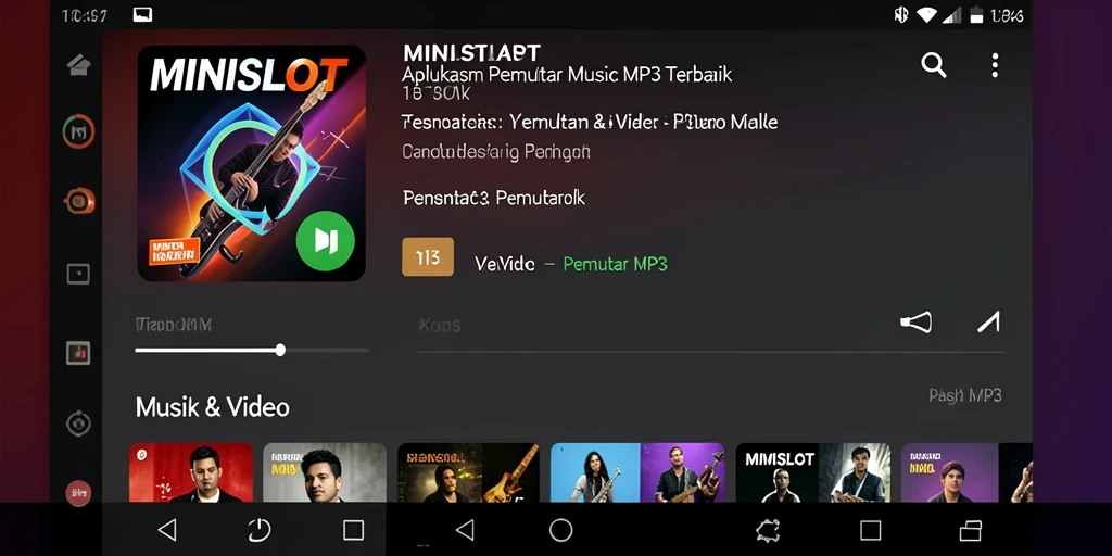 Antarmuka pengguna <strong>MINISLOT</strong> yang sederhana dan mudah digunakan.