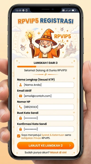 Cara Mudah Daftar Akun rpvip5 untuk Pengguna Android