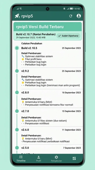 Riwayat Versi rpvip5 untuk Pengguna Android Indonesia